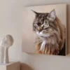 A-Hand drawn Pet Oil Painting - Customized