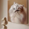 A-Hand drawn Pet Oil Painting - Customized